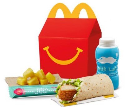Chicken Snack Wrap Happy Meal with Crispy Chicken