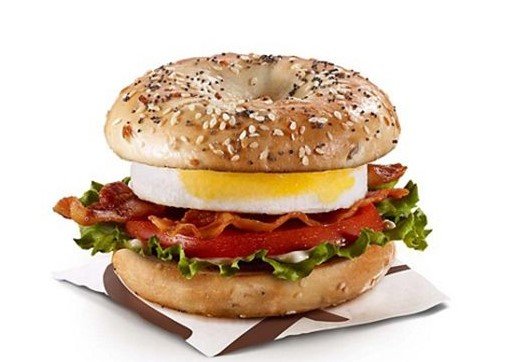 Egg BLT Bagel with Everything Bagel