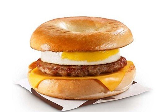 Sausage ‘N Egg Bagel with Plain Bagel